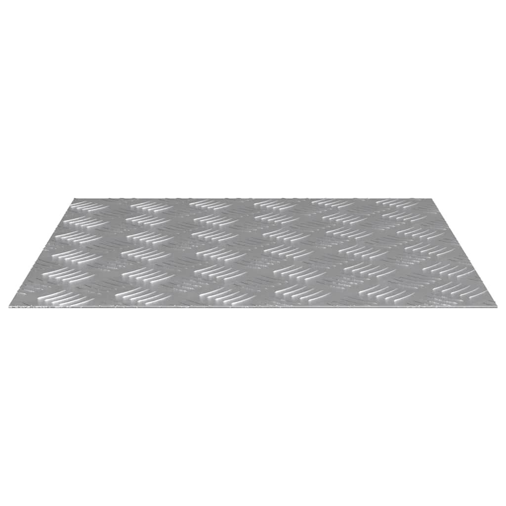 vidaXL Επιφάνειες Καρό 2 pcs Ασημί 50 x 50 cm Αλουμίνιο