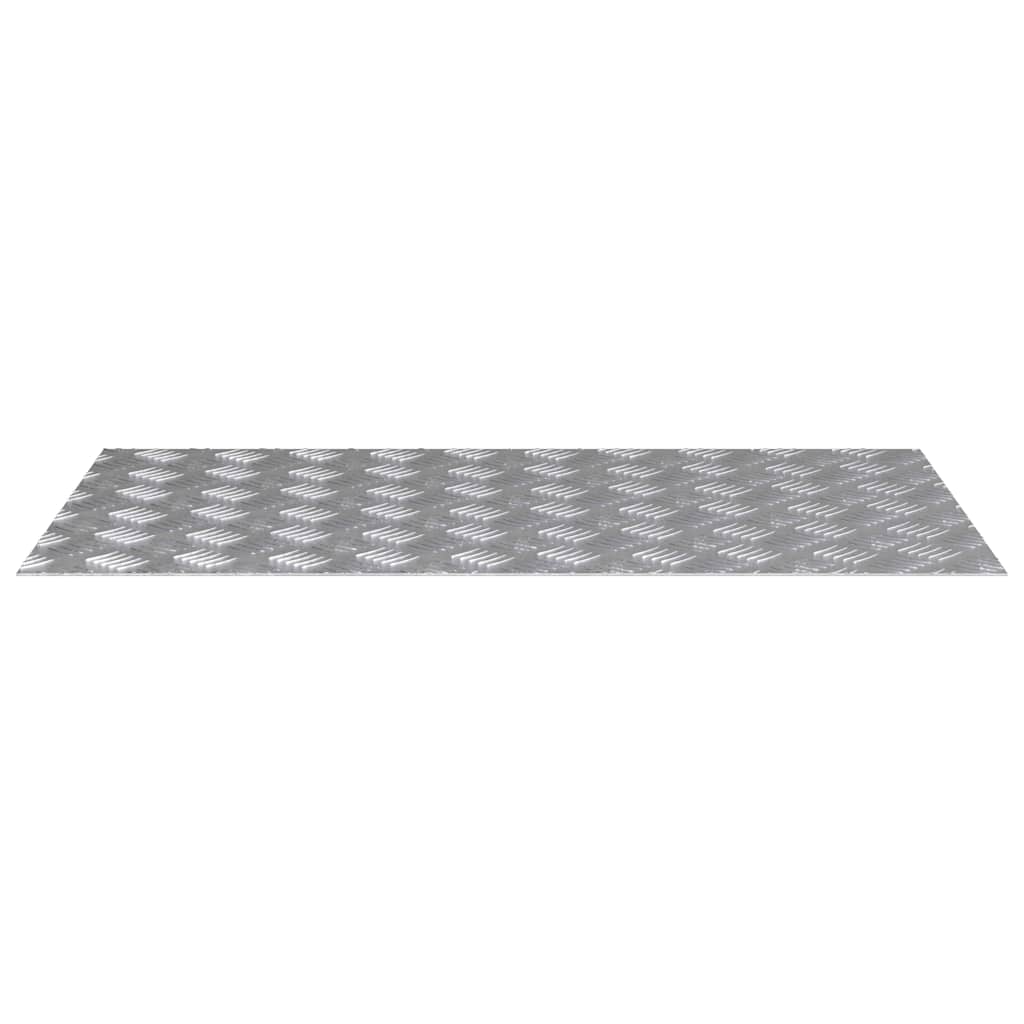 vidaXL Σκαλοπάτι 2 τμχ. 90 x 50 cm Ασημί Αλουμίνιο Ορθογώνιος