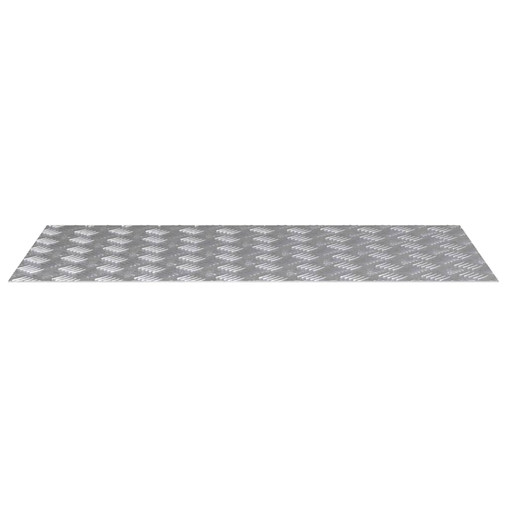 vidaXL Σκαλοπάτι 4 τμχ. 100 x 50 cm Ασημί Αλουμίνιο Ορθογώνιος