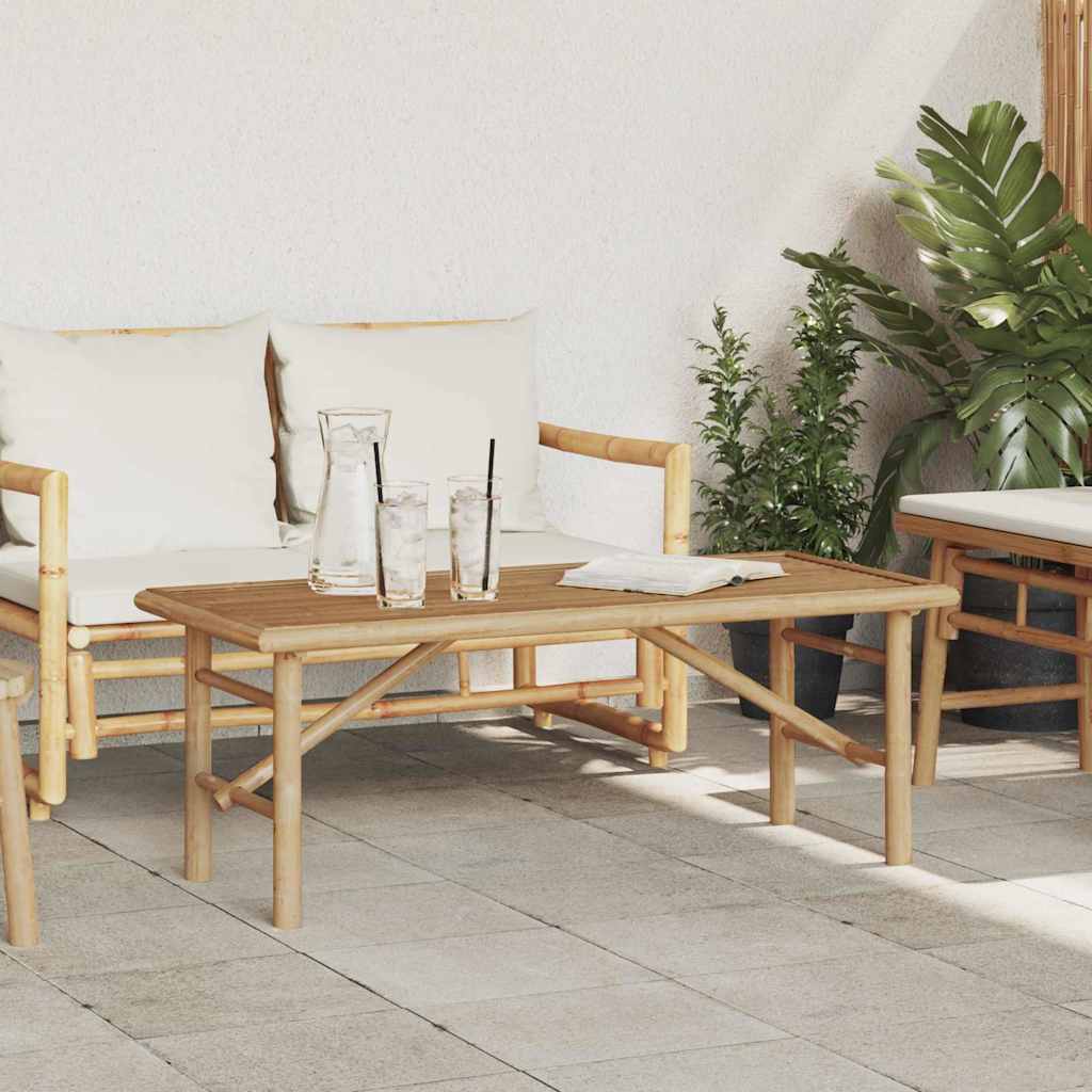 vidaXL Τραπεζάκι σαλονιού Καφέ 110 x 50 x 43 εκ Μπαμπού