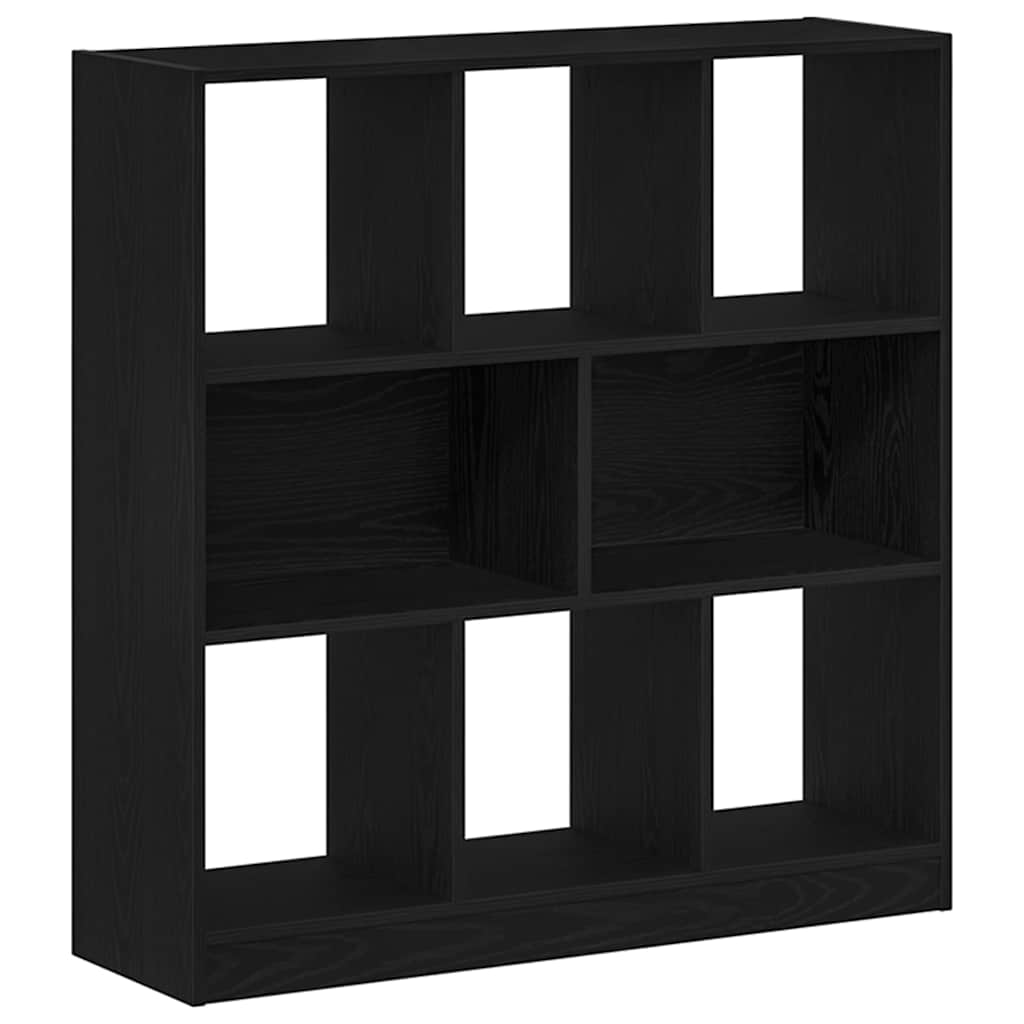 vidaXL Ντουλάπι βιβλίων Μαύρη βελανιδιά 97,5x29,5x100 cm