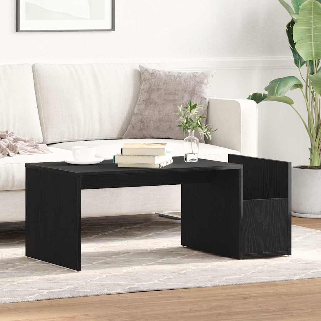 vidaXL Τραπεζάκι σαλονιού Μαύρη Οξυά 90 x 45 x 35 cm