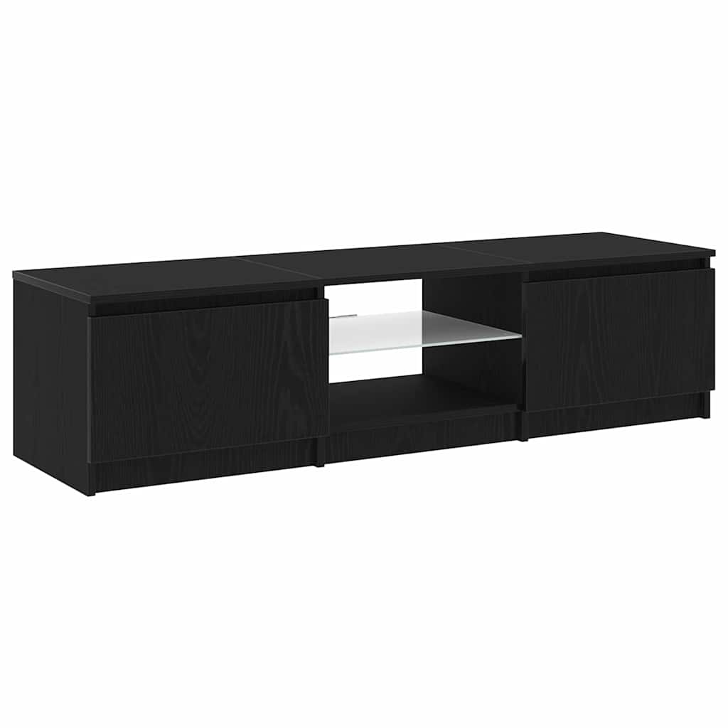 vidaXL Ντουλάπι TV Μαύρη Οξυά 140 x 38,5 x 36 εκ. Επεξεργασμένο ξύλο