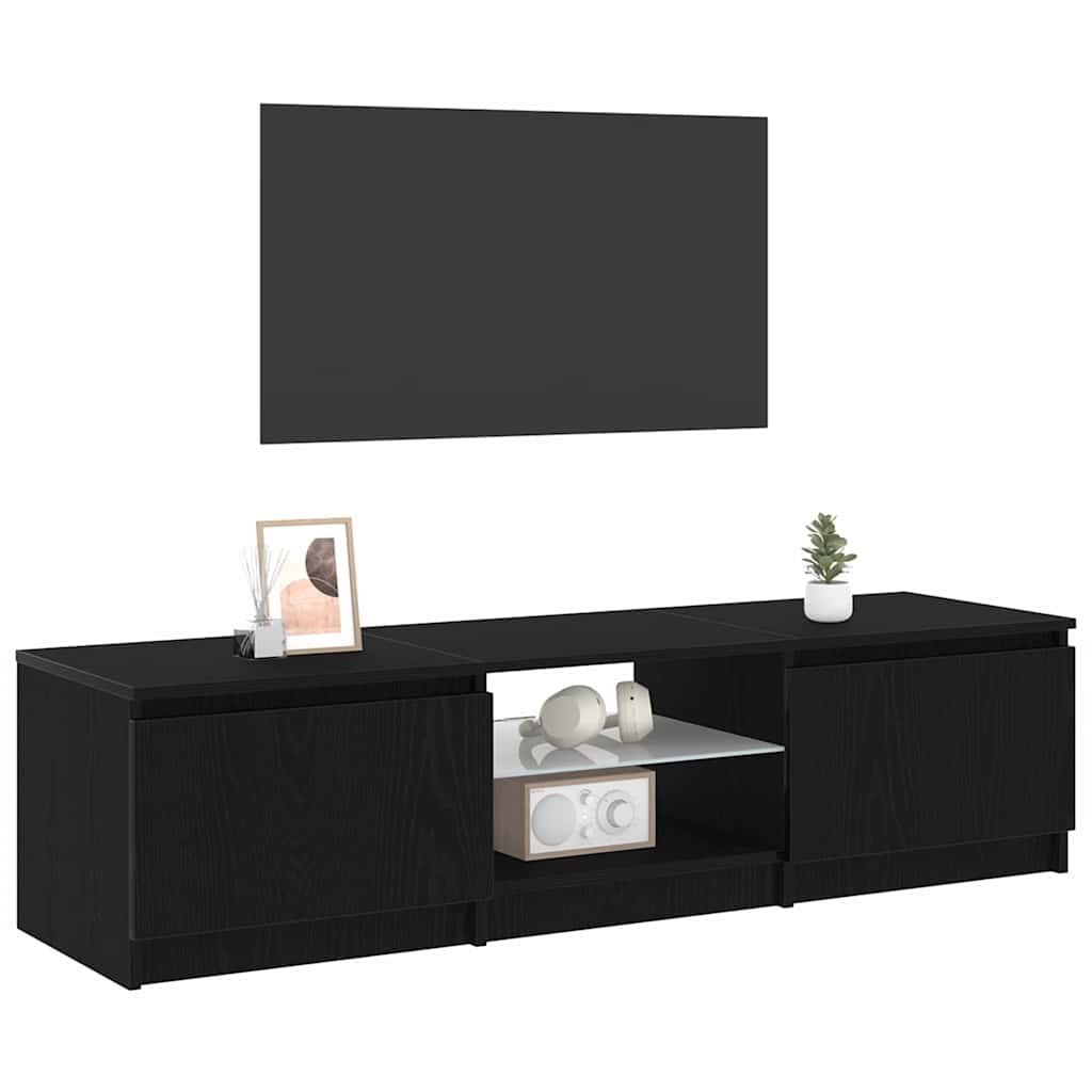 vidaXL Ντουλάπι TV Μαύρη Οξυά 140 x 38,5 x 36 εκ. Επεξεργασμένο ξύλο