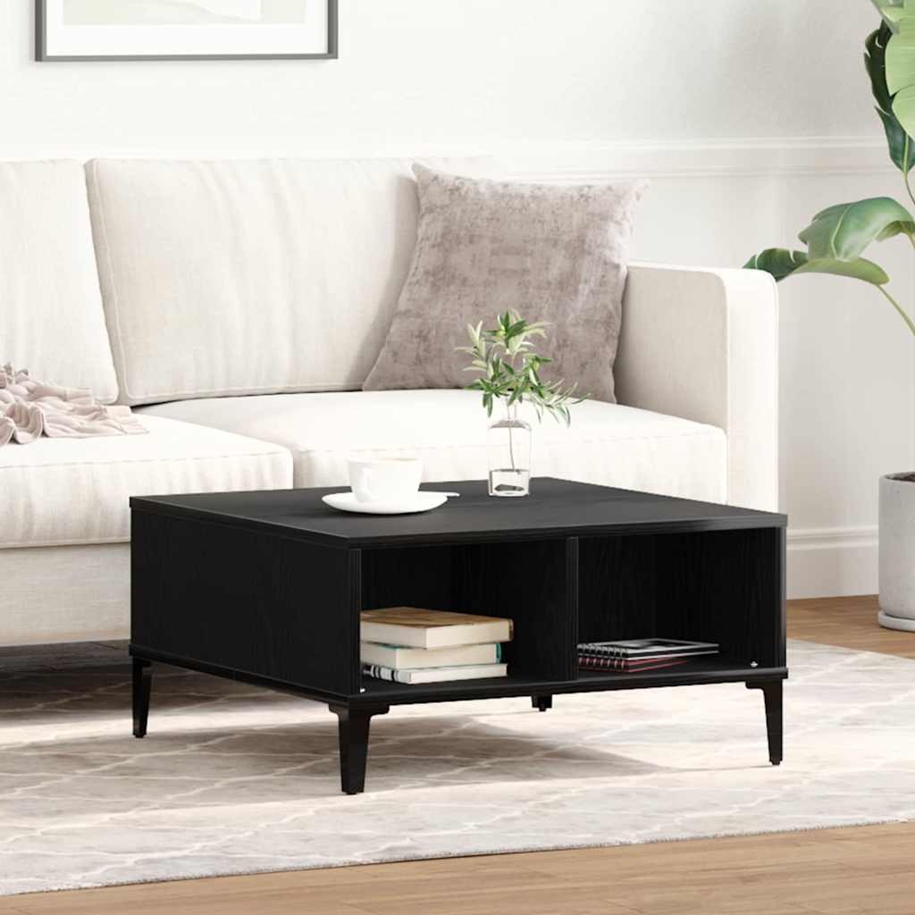 vidaXL Τραπεζάκι σαλονιού Μαύρη δρυς 60 x 60 x 30 cm