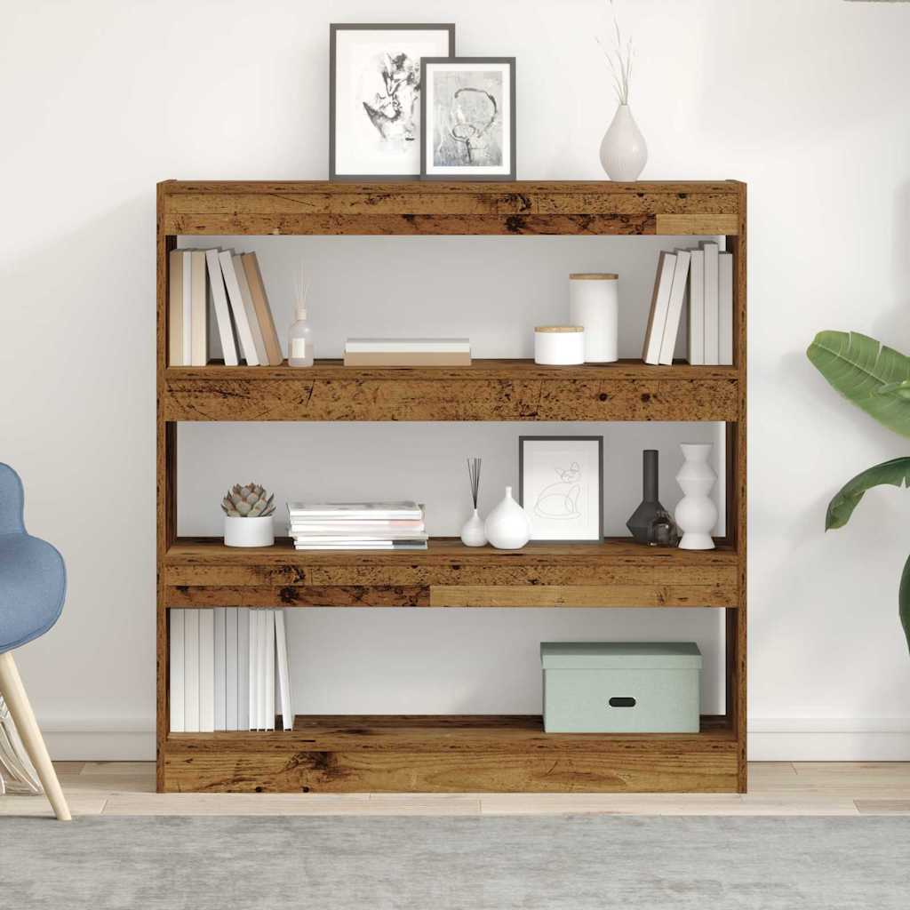 vidaXL Βιβλιοθήκη 3 επιπέδων 100 x 30 x 103 εκ. Επεξεργασμένο Ξύλο