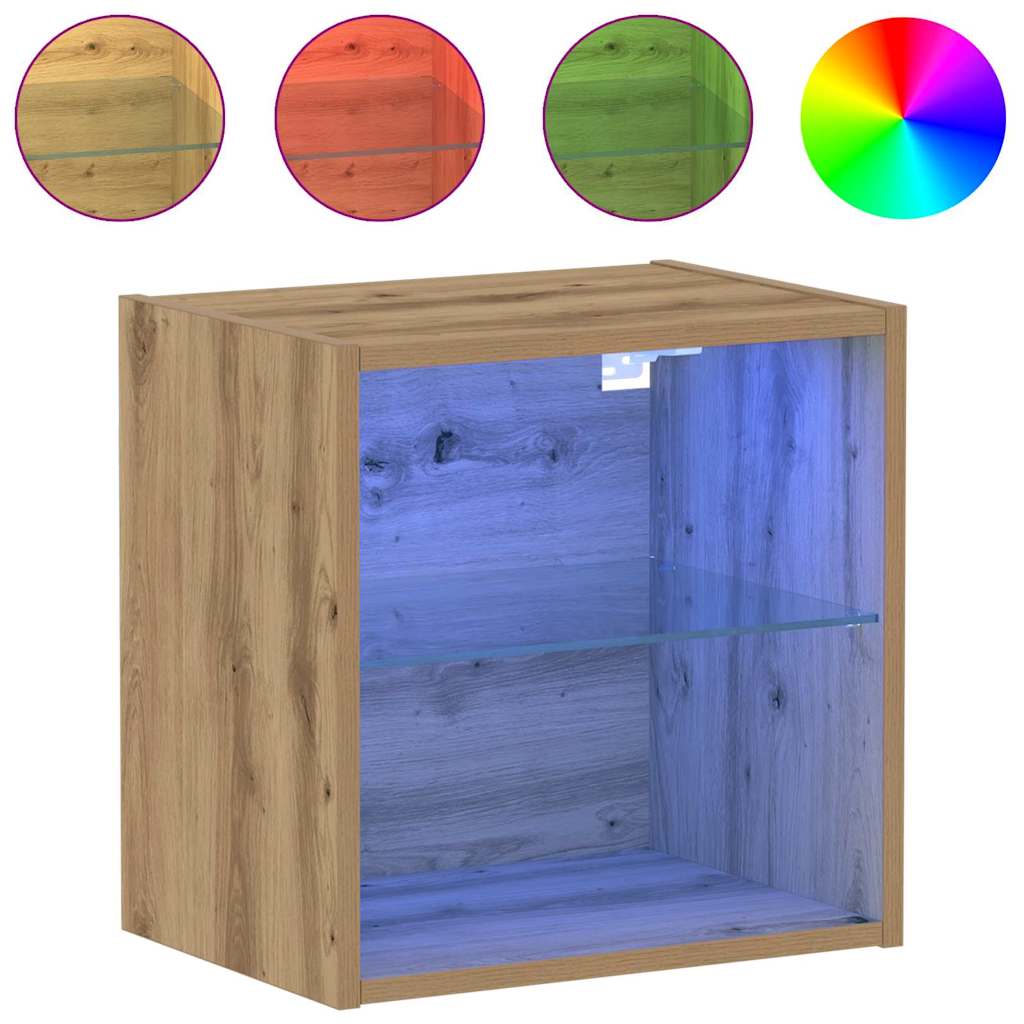 vidaXL Πλωτό ράφι 2 pcs Καφέ 40 x 28.5 x 40 εκ Επεξεργασμένο ξύλο