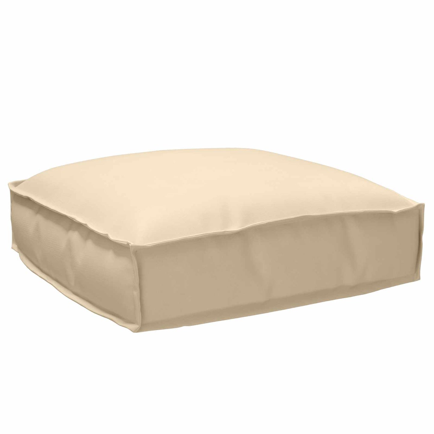 vidaXL Μαξιλάρι Ύφασμα Όξφορντ Μπεζ 50 x 50 x 12 cm