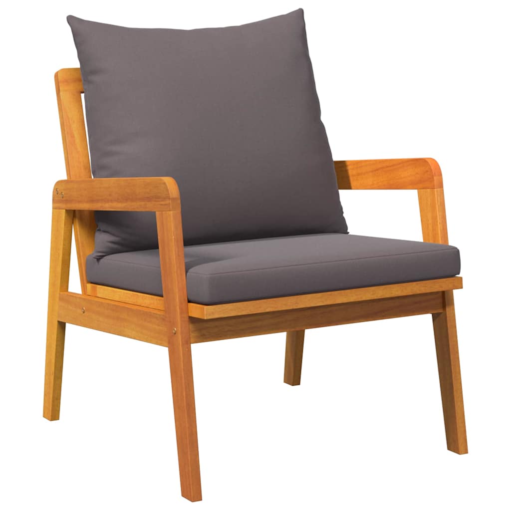vidaXL Καρέκλα Κήπου 2 Τεμάχιο Φυσικό Λάδι 65 x 59,5 x 72 εκ