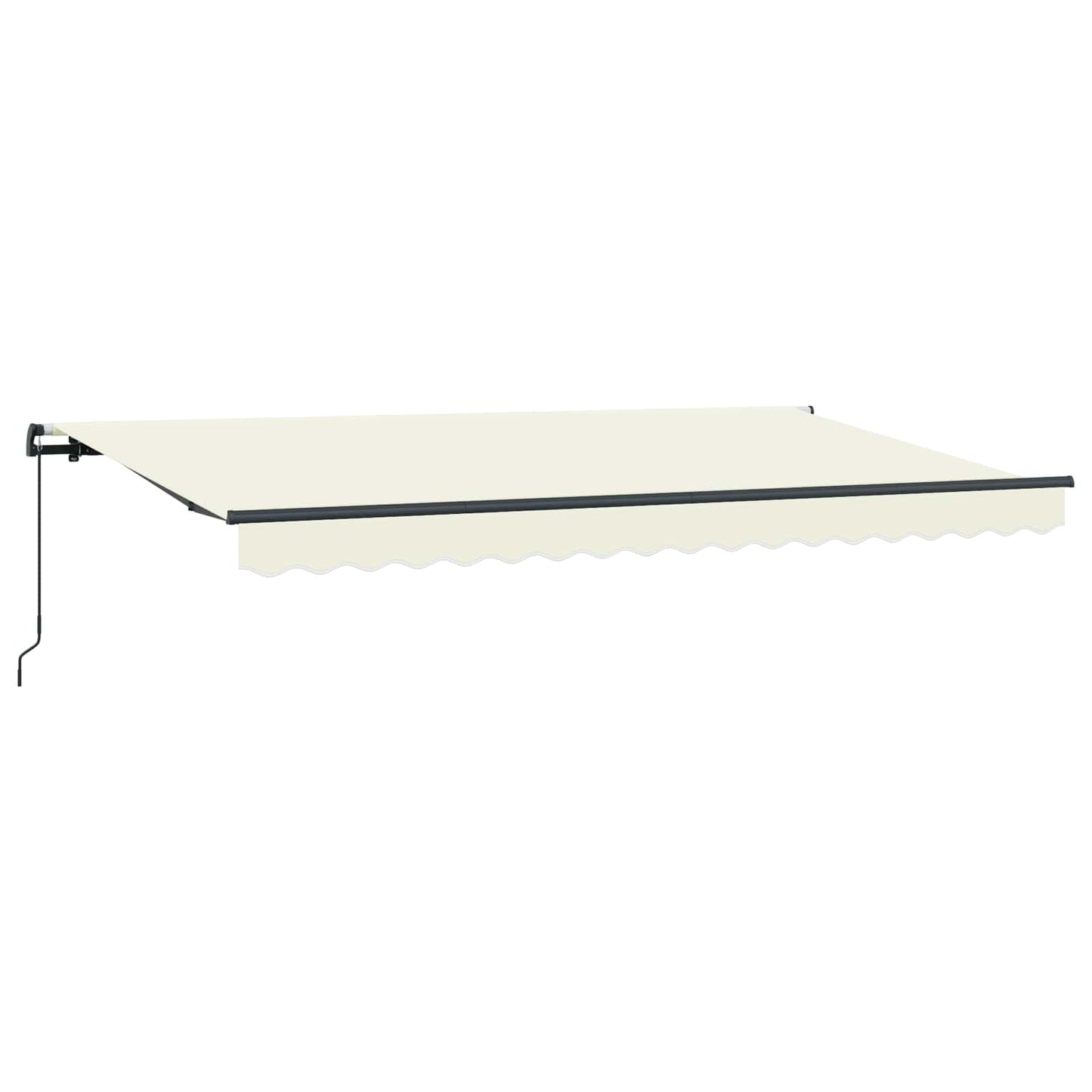 vidaXL Αναδιπλούμενη τέντα Κρεμ 350 x 200 cm ύφασμα