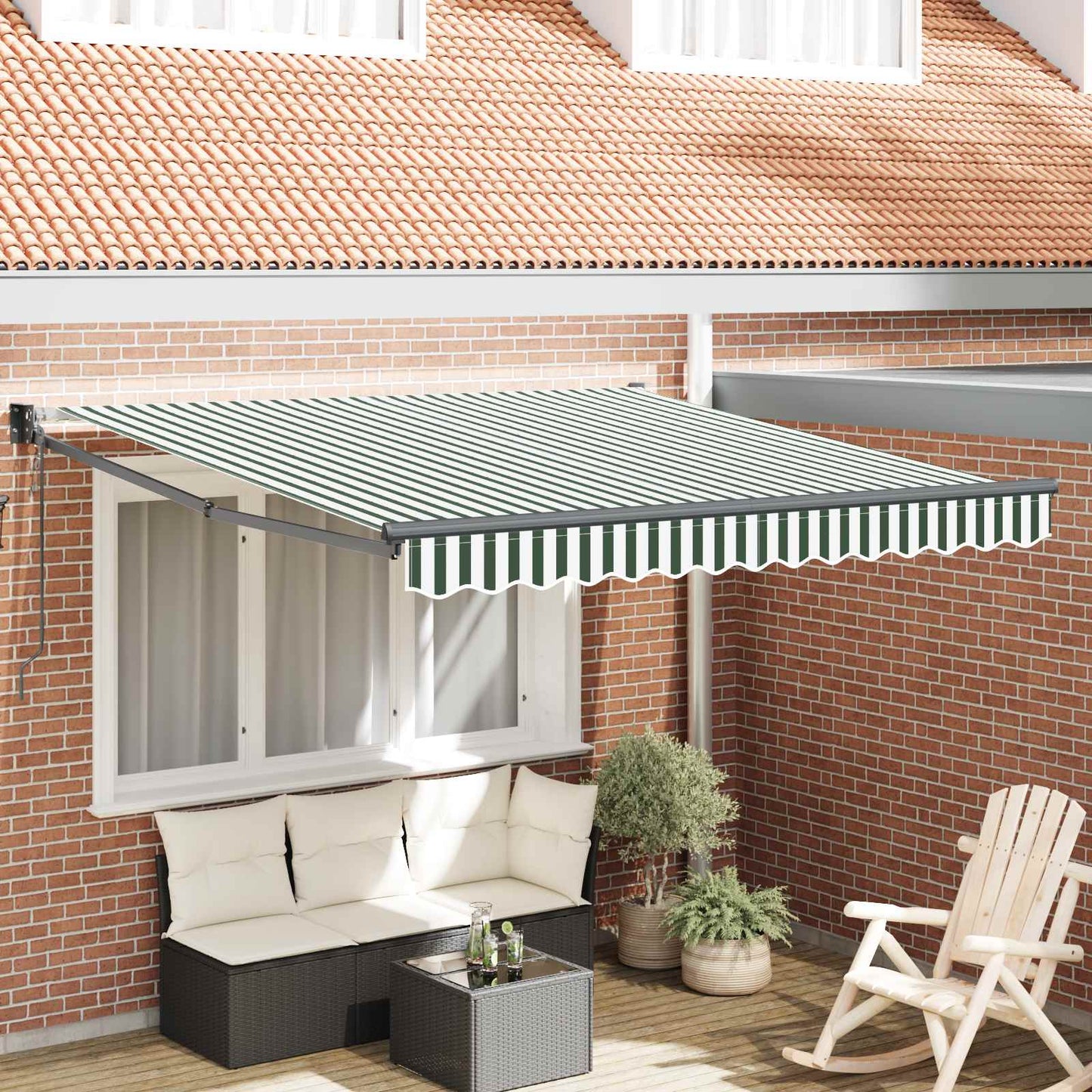 vidaXL Electric Awning 100% Polyester
