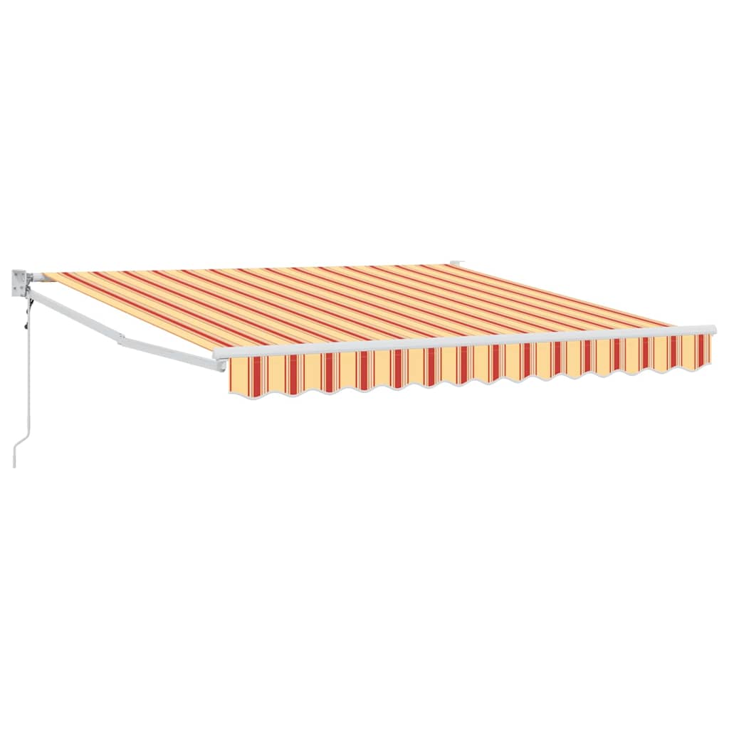 vidaXL Electric Awning 3,5 x 2,5 m Κίτρινες και πορτοκαλί ρίγες