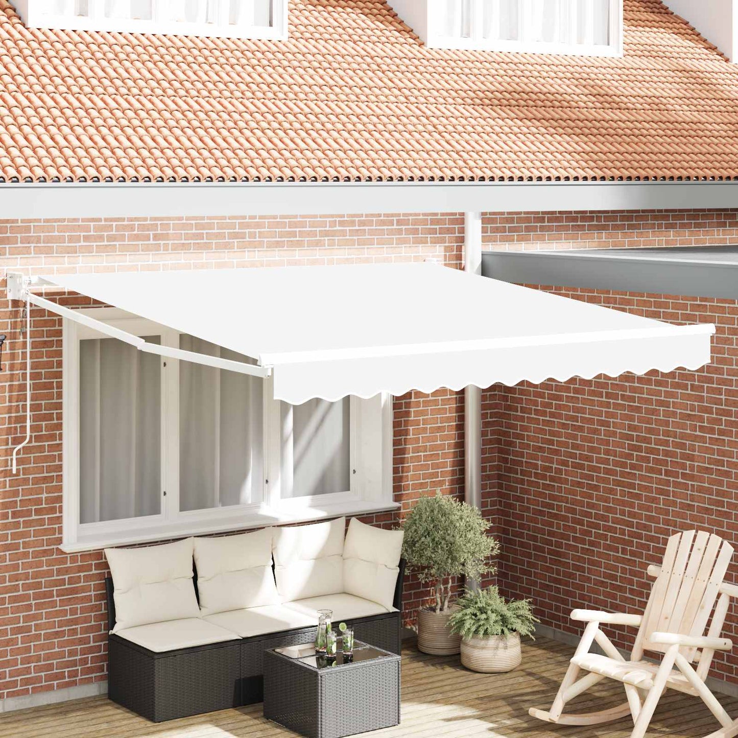vidaXL Electric Awning 100% Polyester