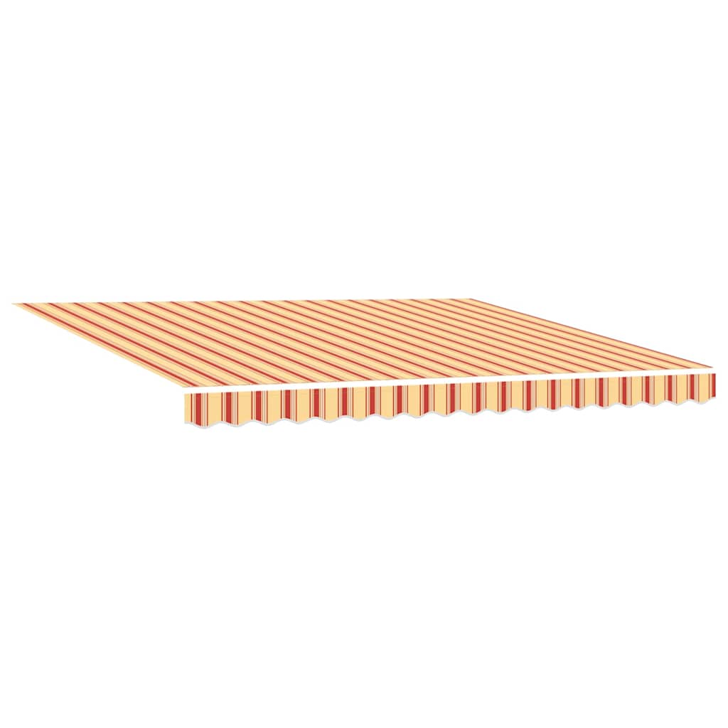 vidaXL Electric Awning 4 x 3 m Κίτρινες και πορτοκαλί ρίγες