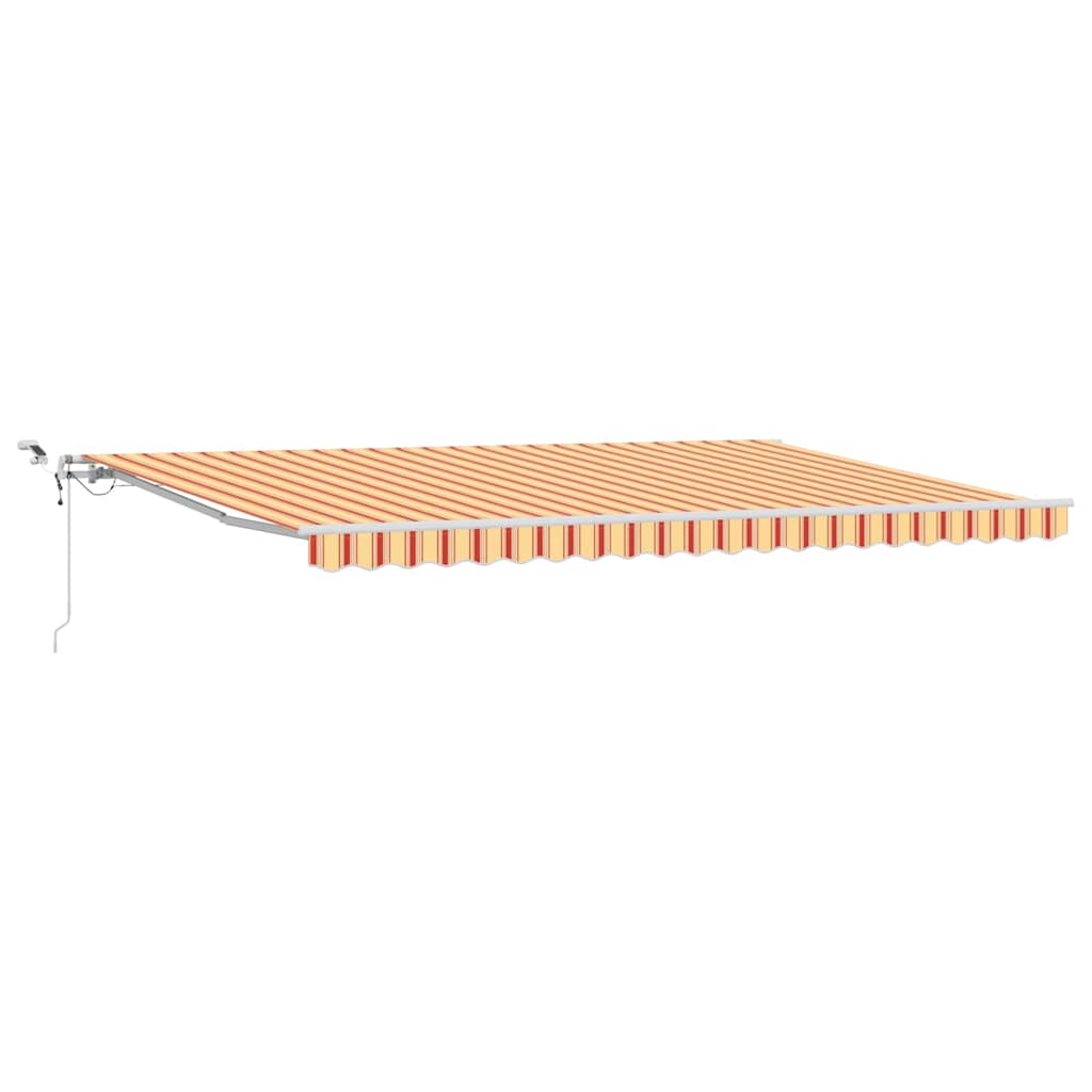 vidaXL Ηλεκτρική τέντα με LED και αισθητήρα 5 x 3,5 m