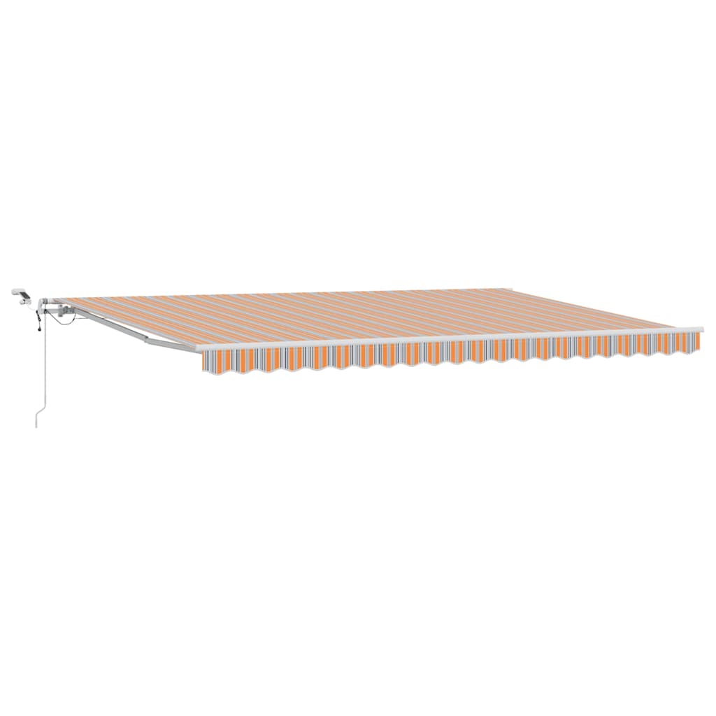 vidaXL Ηλεκτρική τέντα με LED και αισθητήρα 5 x 3,5 m