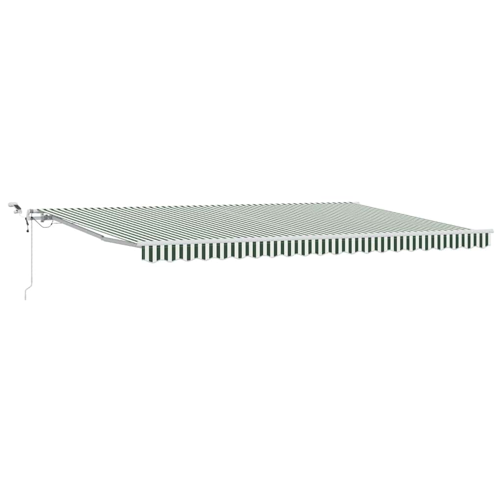 vidaXL Ηλεκτρική τέντα με LED και αισθητήρα 5 x 3,5 m