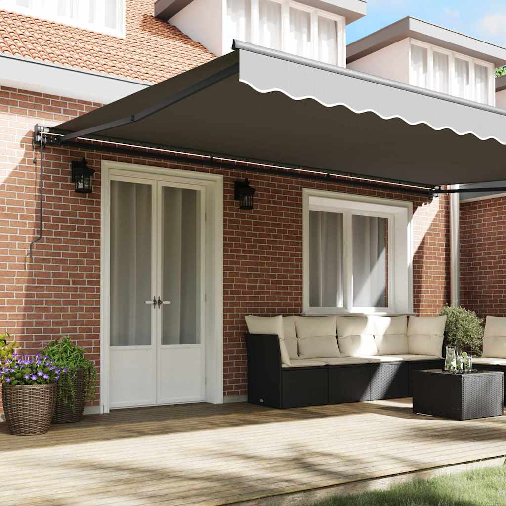 vidaXL Electric Awning Frame 5 x 3 m Ανθρακί