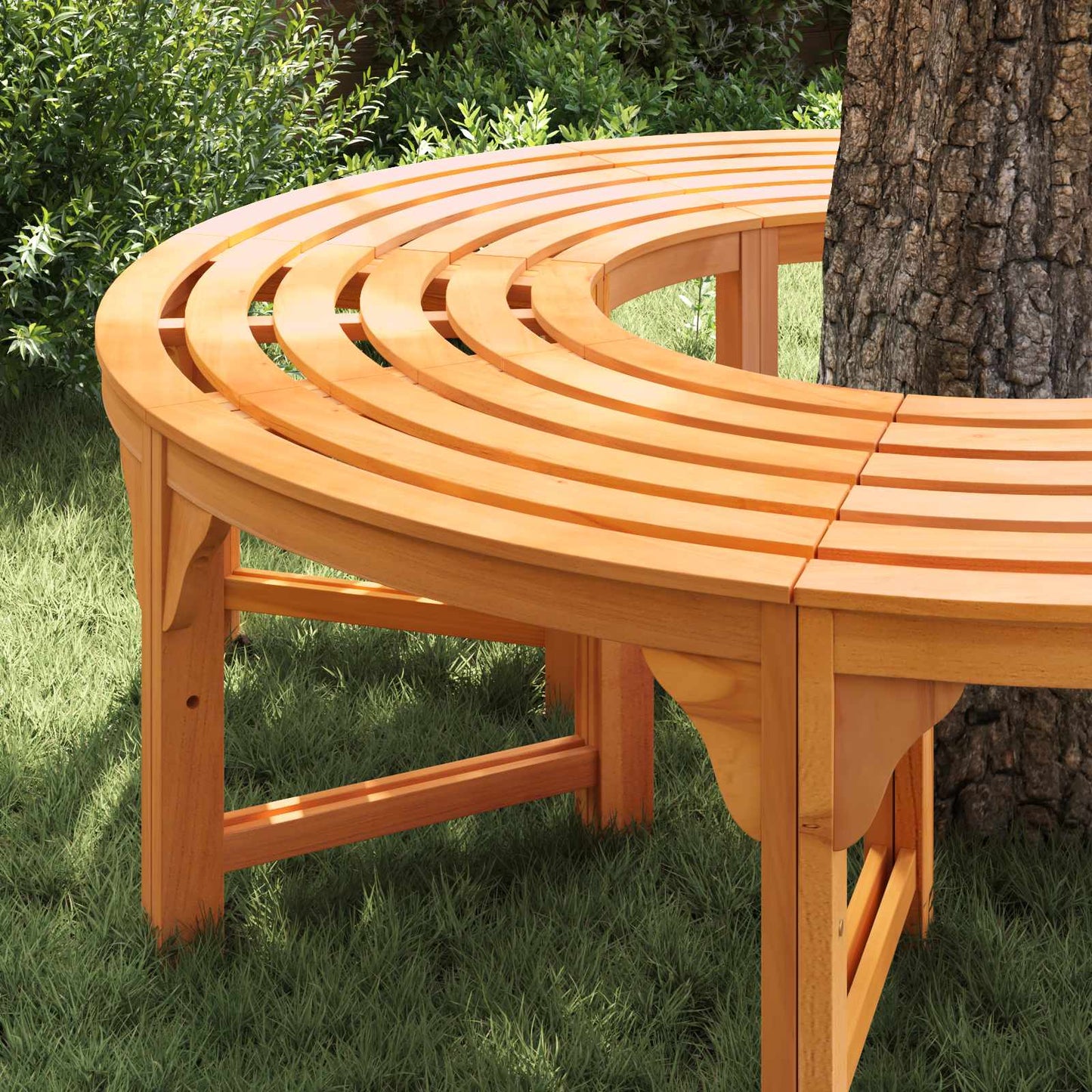vidaXL Παγκάκι Δέντρου 8 -Seater 2 τμχ. 160 x 80 x 45cm Φυσικό