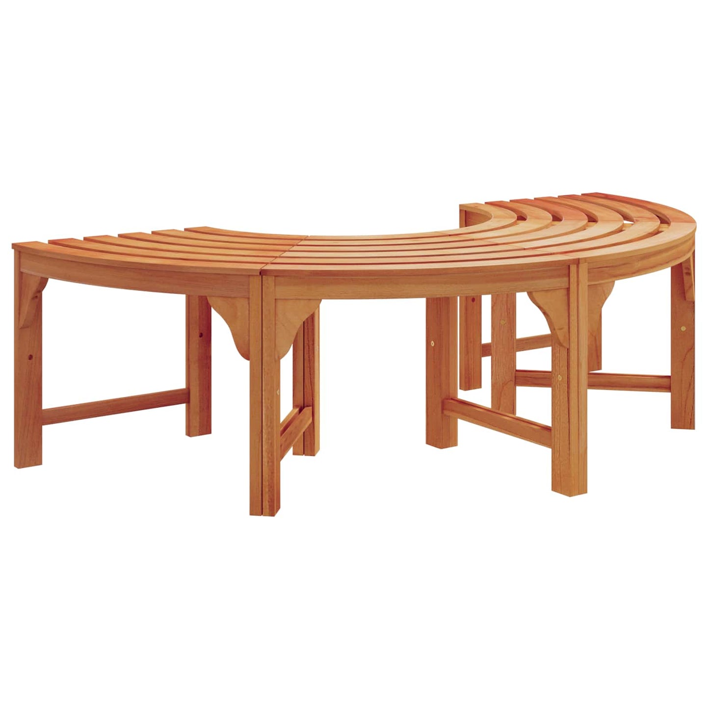vidaXL Παγκάκι Δέντρου 8 -Seater 2 τμχ. 160 x 80 x 45cm Φυσικό