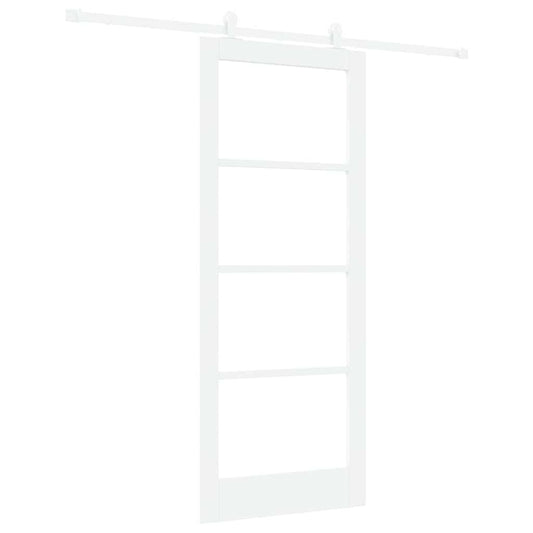 vidaXL Συρόμενη Πόρτα ORKDAL 83 x 202 εκ. Μασίφ ξύλο πεύκου και γυαλί