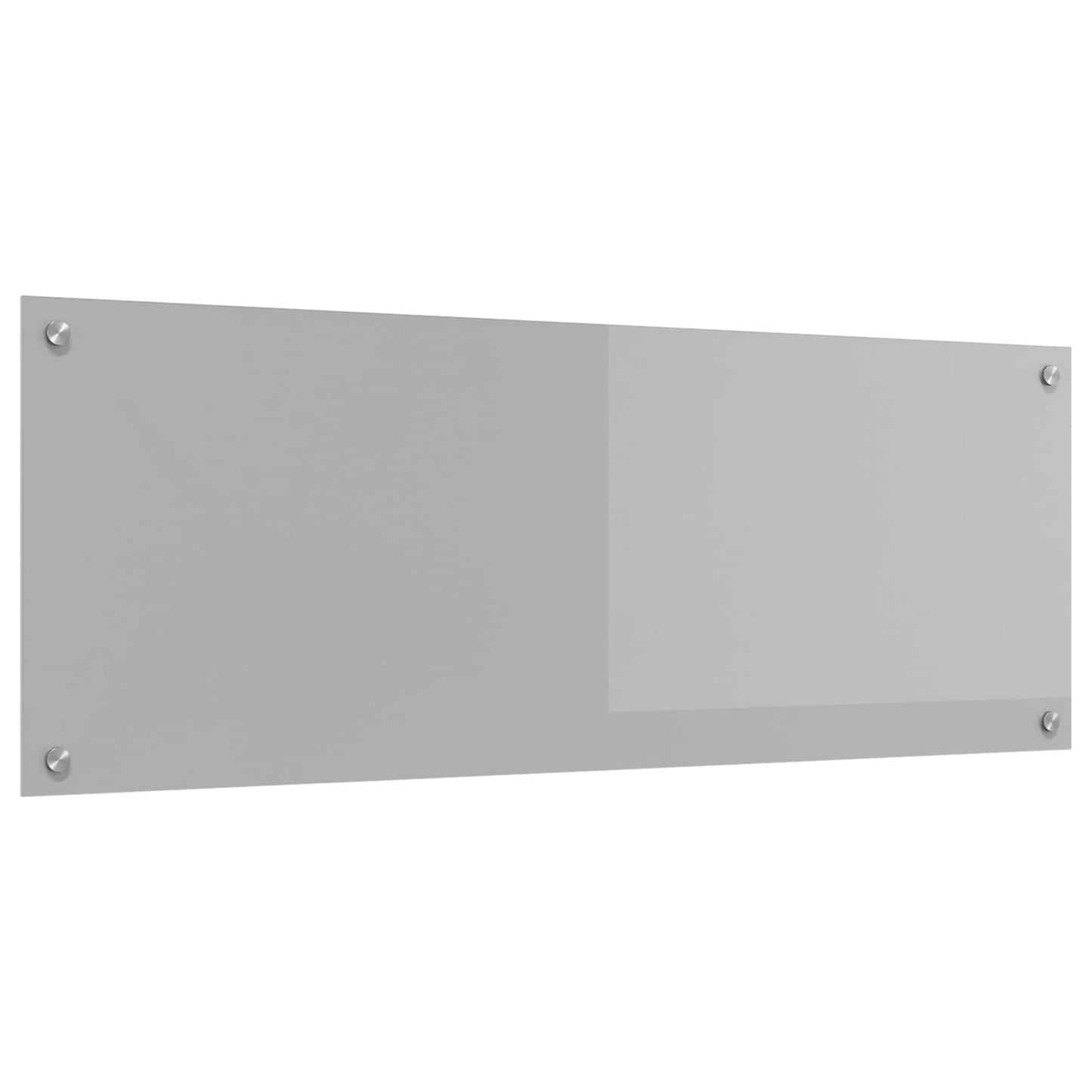 vidaXL Πλάτη κουζίνας Ανοιχτό γκρι 110 x 40 cm σκληρυμένο γυαλί