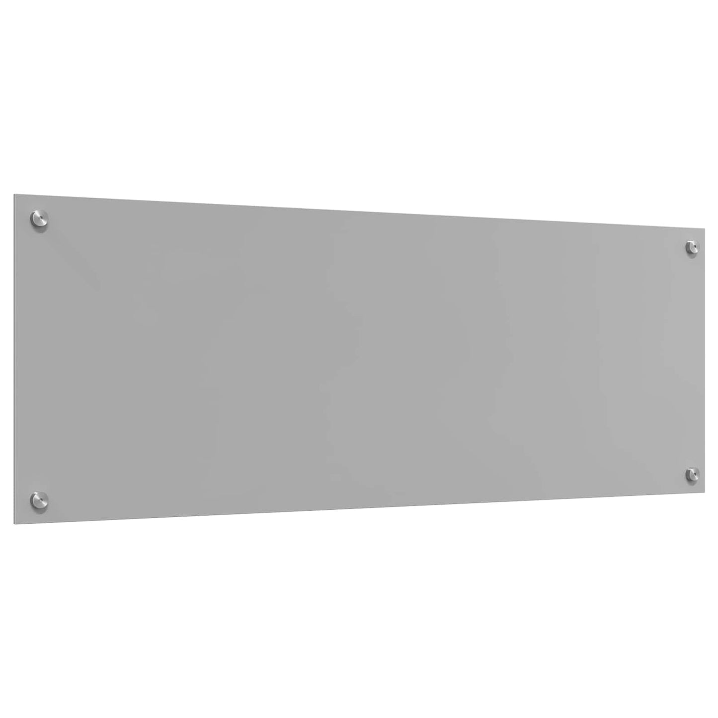 vidaXL Πλάτη κουζίνας Ανοιχτό γκρι 110 x 40 cm σκληρυμένο γυαλί