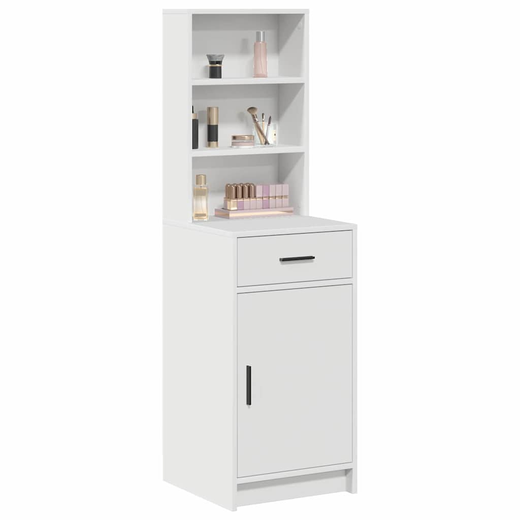 vidaXL Highboard Λευκό 40 x 40,5 x 135 εκ. Επεξεργασμένο ξύλο