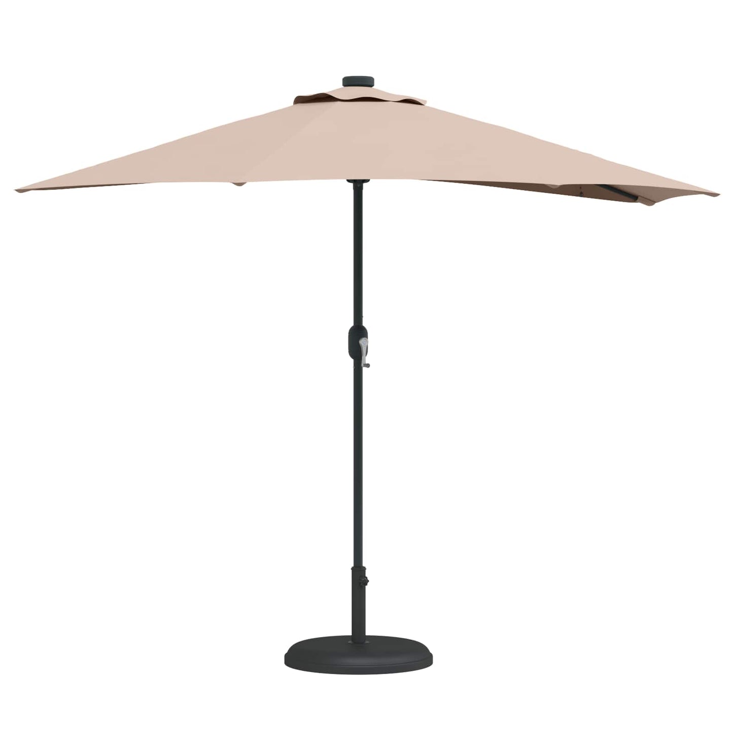 vidaXL Ομπρέλα Κήπου Taupe 294 x 150 x 224 εκ Πολυεστέρας και Χάλυβας