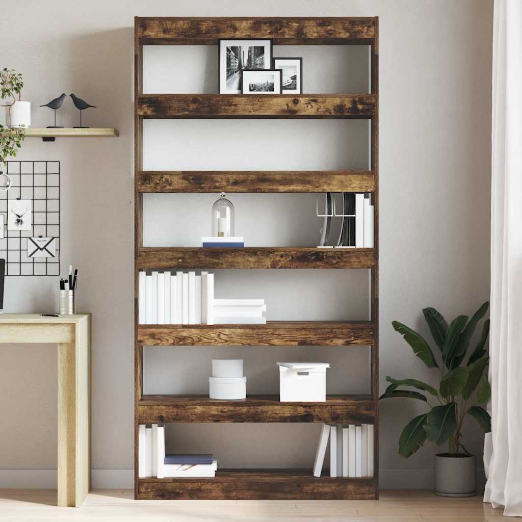 vidaXL Βιβλιοθήκη 6 επίπεδα 100 x 30 x 198 εκ. Επεξεργασμένο Ξύλο