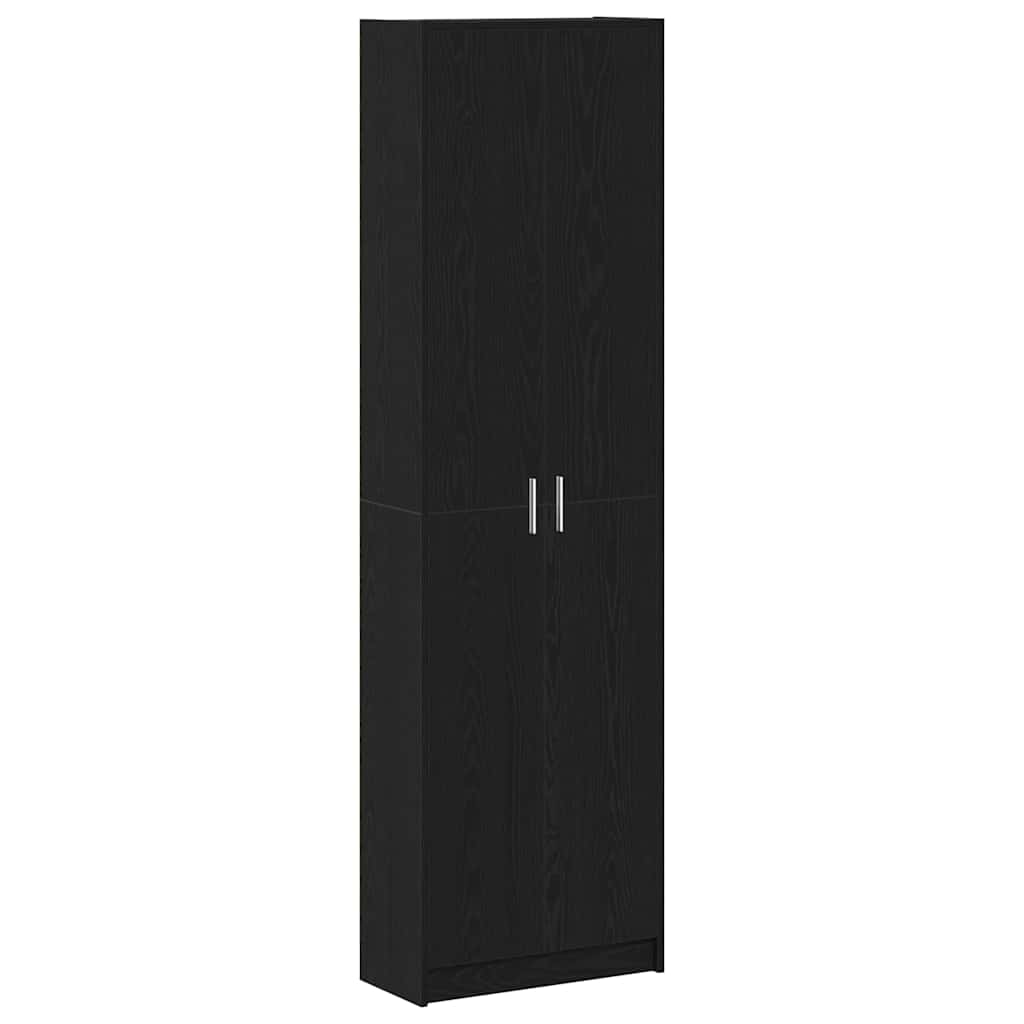 vidaXL Ντουλάπι Μαύρη δρυς 55 x 25 x 189 εκ. Επεξεργασμένο ξύλο