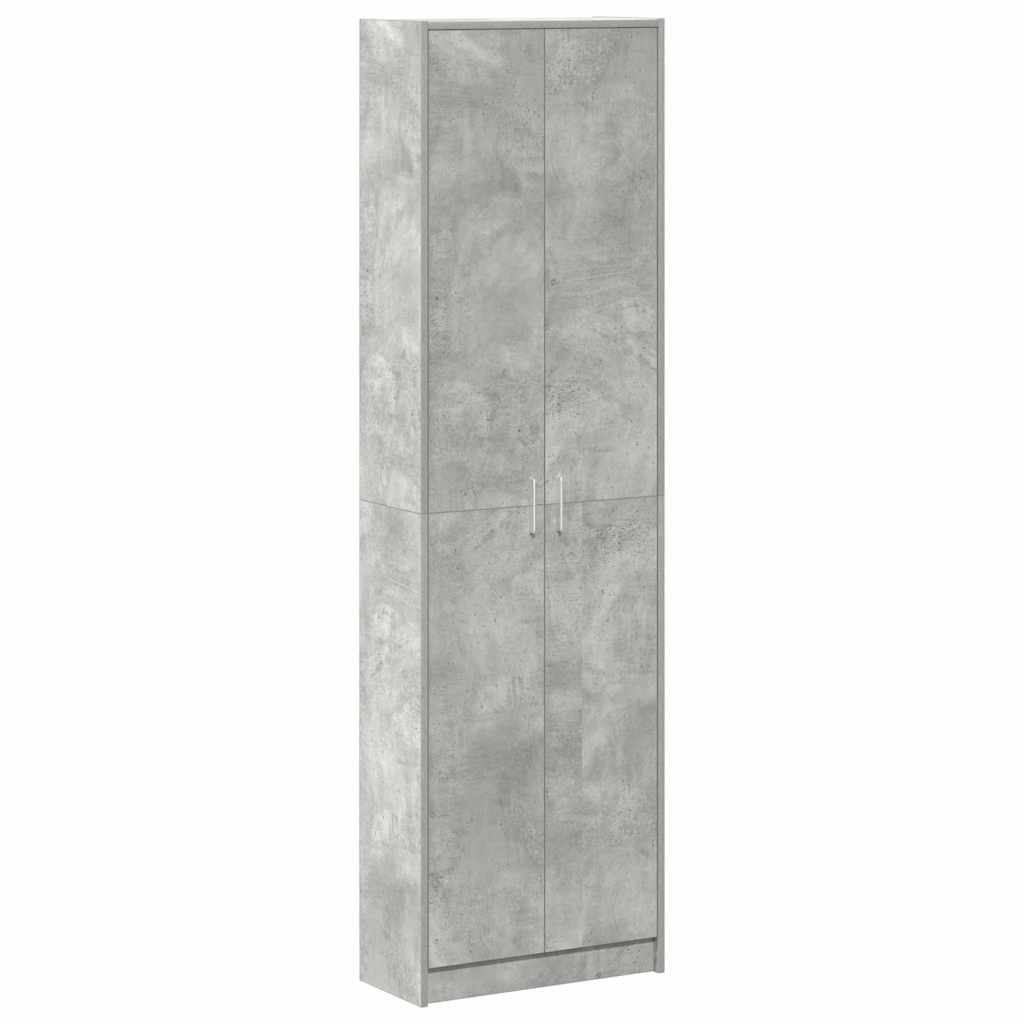 vidaXL Ντουλάπι Γκρι σκυροδέματος 55 x 25 x 189 εκ. Επεξεργασμένο ξύλο