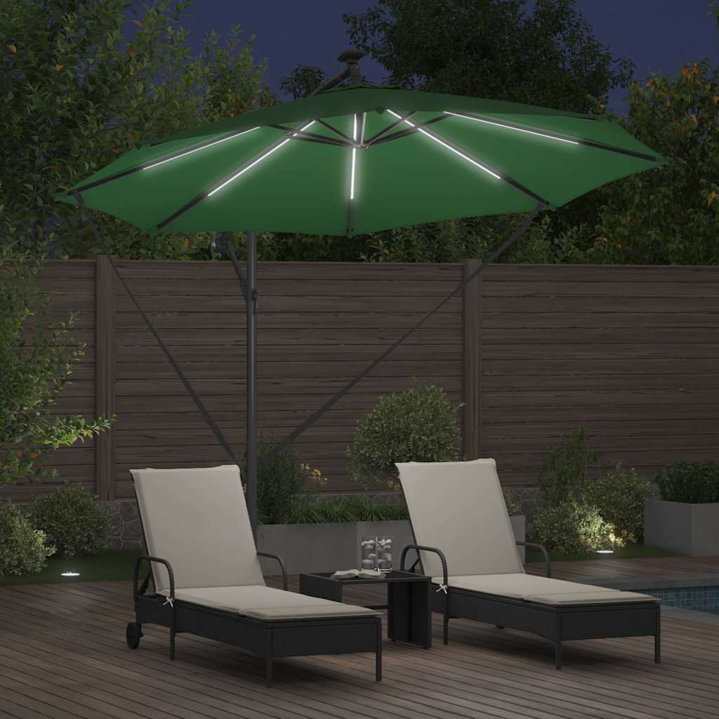 vidaXL Ομπρέλα ηλίου 294 x 294 x 248 cm Πολυεστέρας και Αλουμίνιο