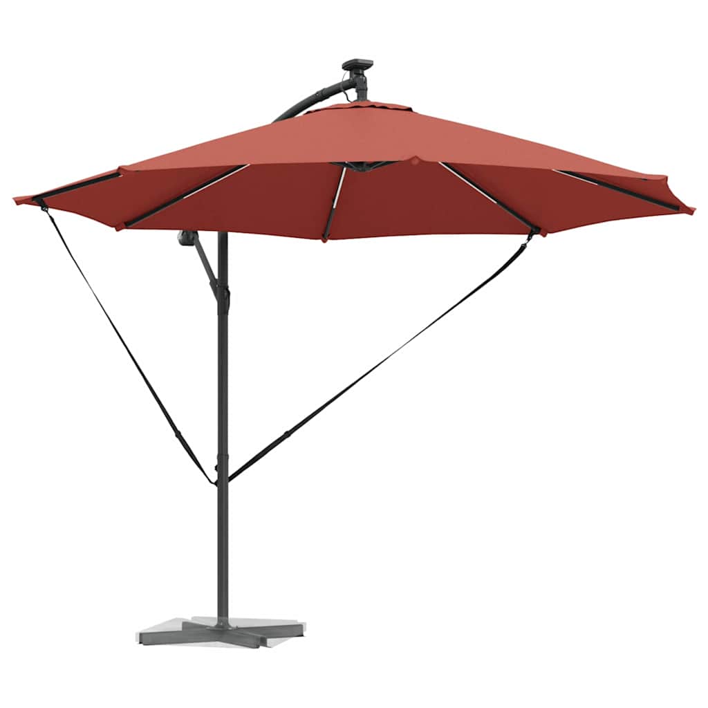 vidaXL Ομπρέλα ηλίου 294 x 294 x 248 cm Πολυεστέρας και Αλουμίνιο