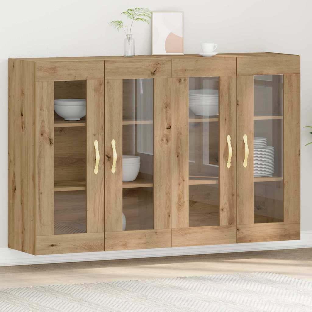 vidaXL Τοίχου Ντουλαπίων 2 τεμ από Artisan Oak 69,5 x 34 x 90 εκ.