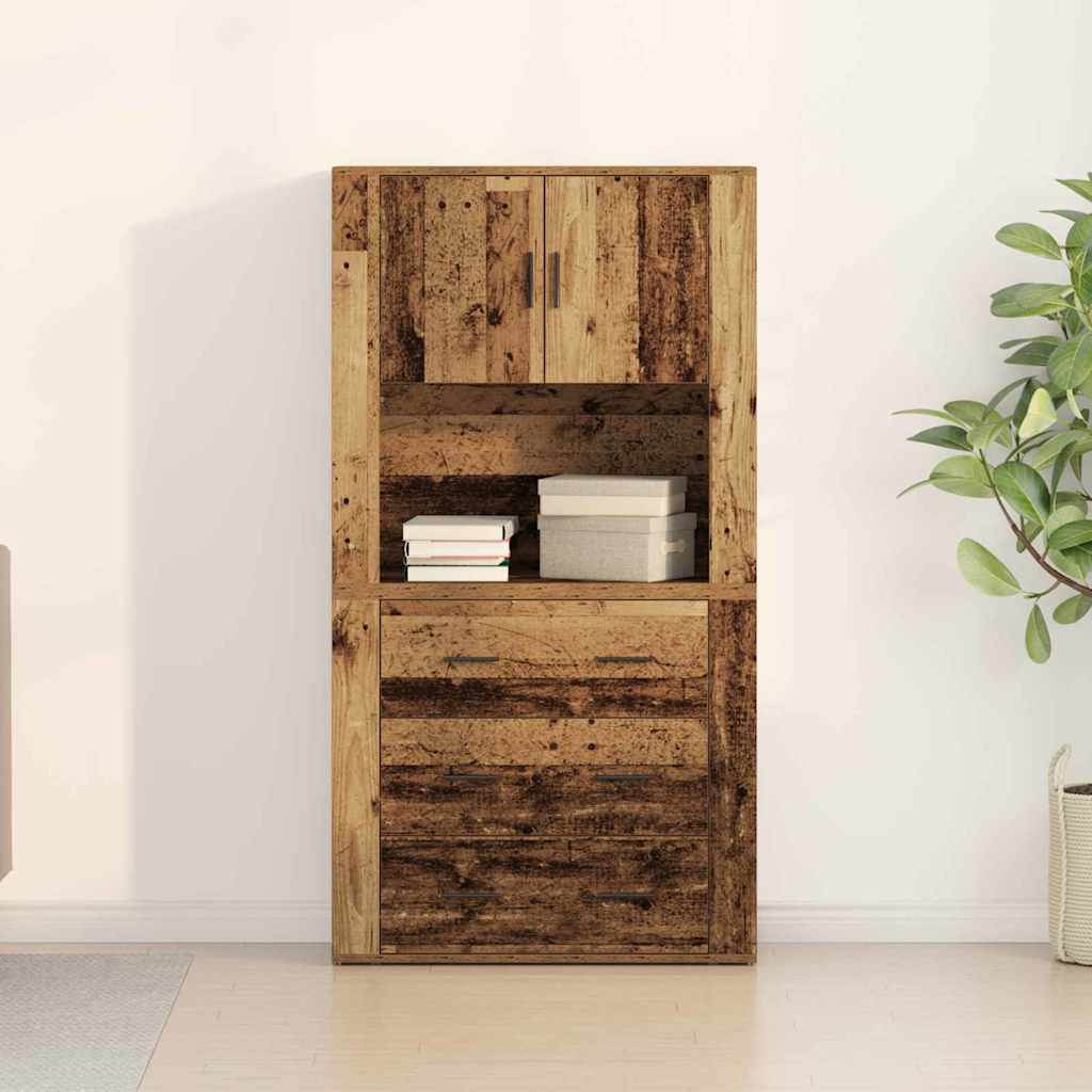 vidaXL Μπουφές Παλαιό ξύλο 80 x 33 x 150 εκ Επεξεργασμένο ξύλο