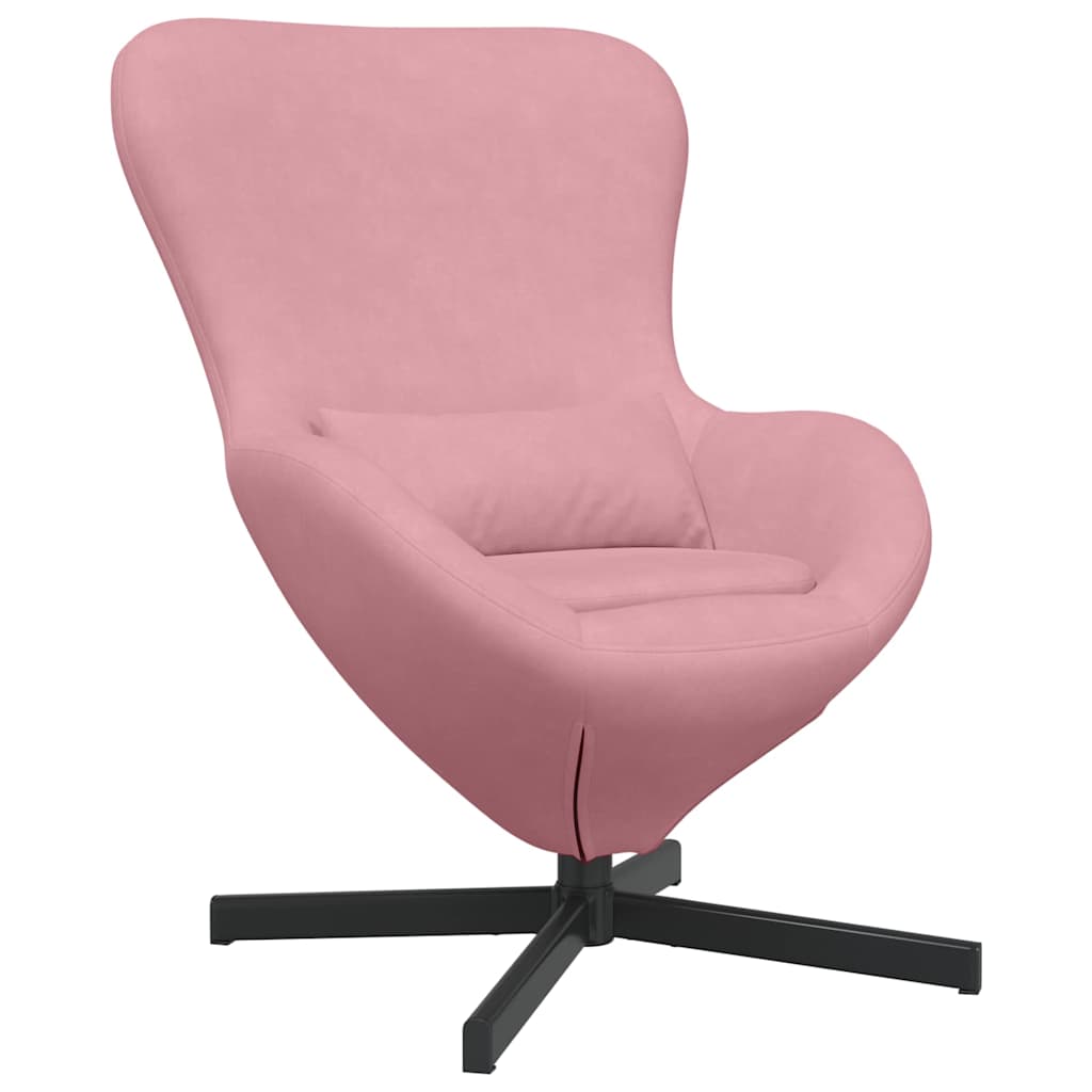 vidaXL Κάθισμα-αυγό Ροζ 63 x 73 x 90 εκ Βελούδο