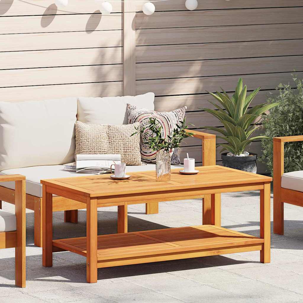 vidaXL Τραπεζάκι καφέ 110x55x45 εκ. Μασίφ ξύλο ακακίας