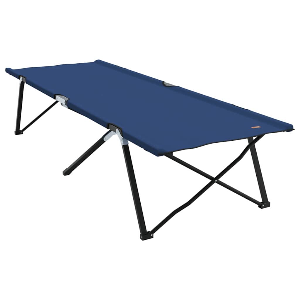 vidaXL Αναδιπλούμενο Κρεβάτι Κάμπινγκ Μπλε 206 x 76 x 74 εκ