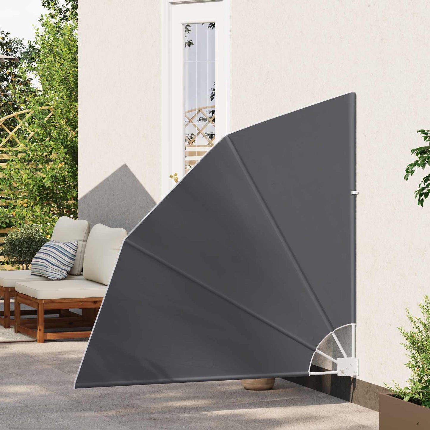 vidaXL Αδιάφανο σκίαστρο μπαλκονιού 140 x 140 cm