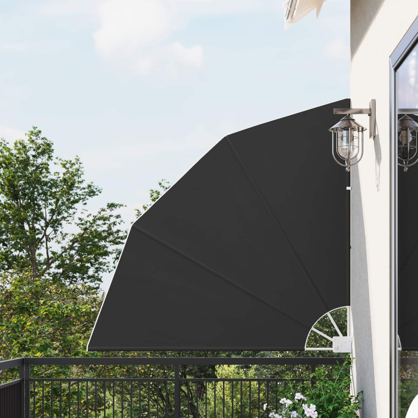 vidaXL Αδιάφανο σκίαστρο μπαλκονιού 140 x 140 cm