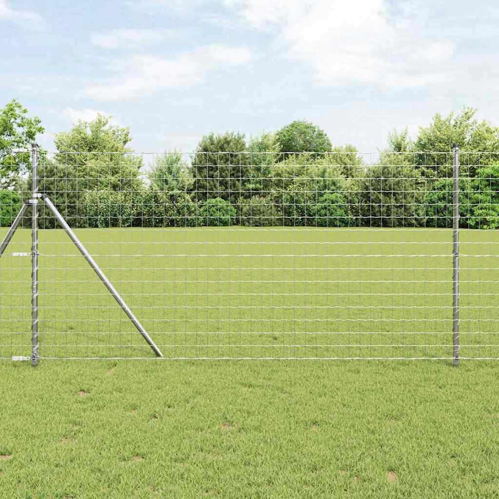 vidaXL Euro Fence 1.2x25 μ Γαλβανισμένο Ατσάλι
