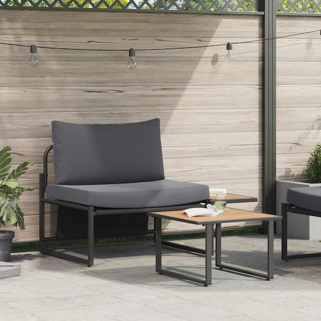 vidaXL Σετ Καναπέ Κήπου 2 pcs Ανθρακί Ατσάλι