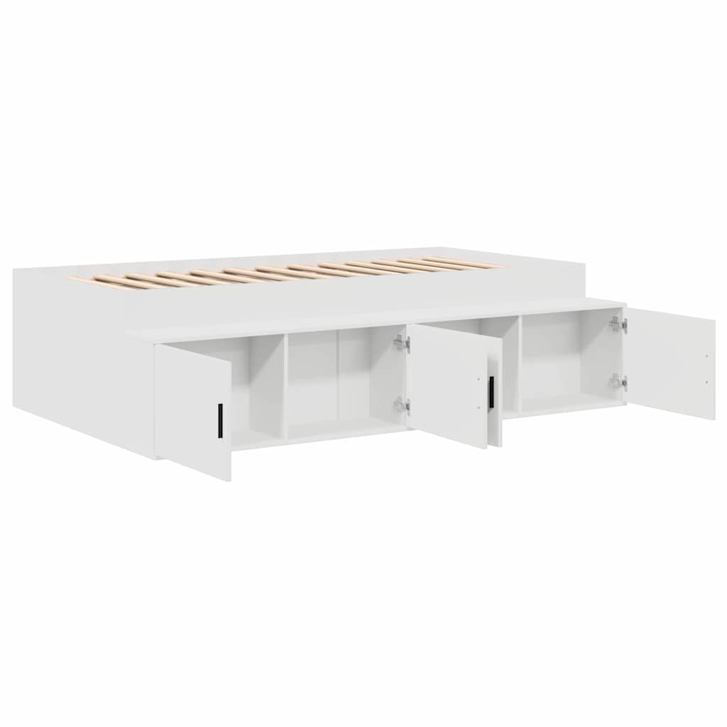 vidaXL Σκελετός Κρεβατιού Λευκό 70 x 190 cm Επεξεργασμένο Ξύλο