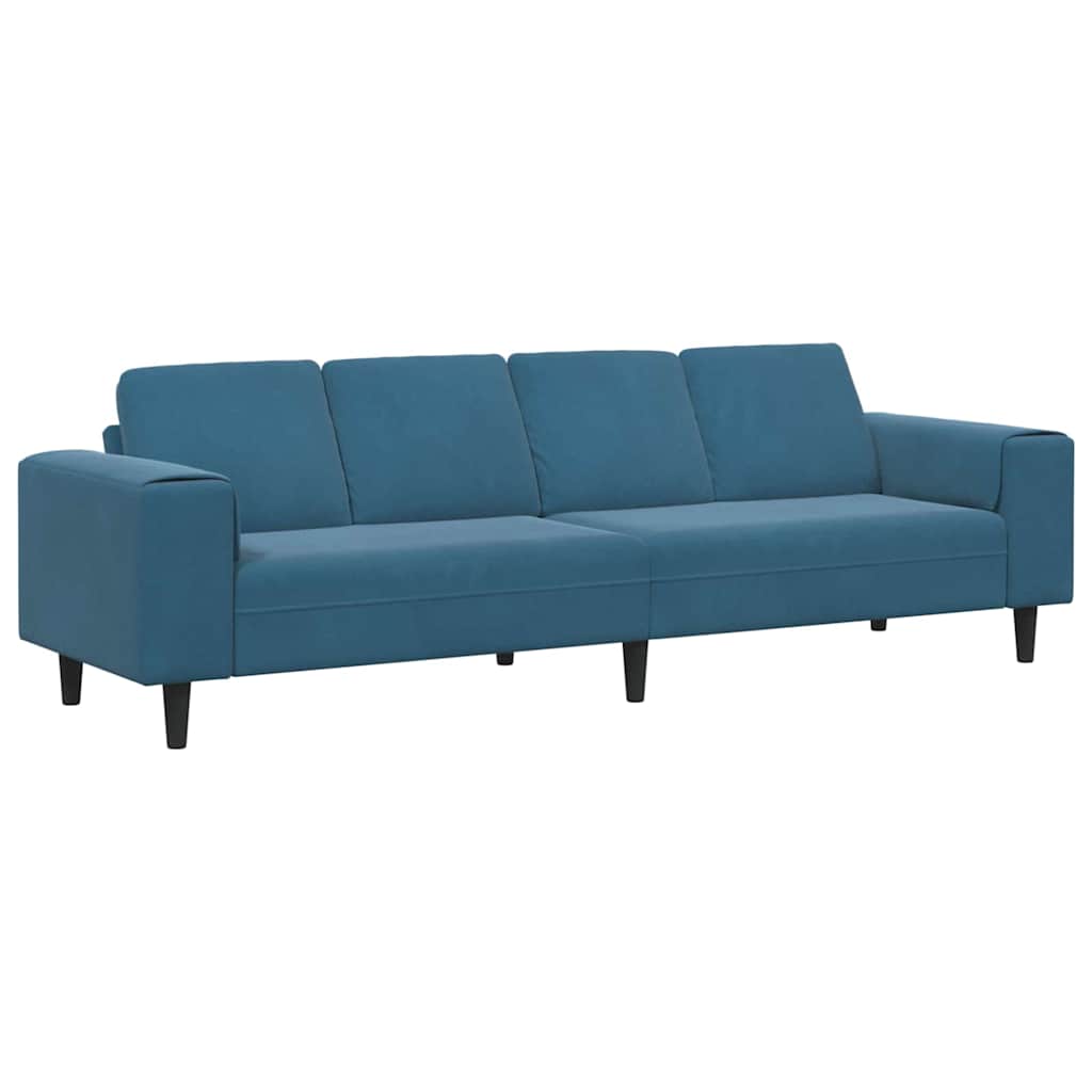 vidaXL Καναπές σαλονιού Μπλε 250 x 77 x 76 εκ.