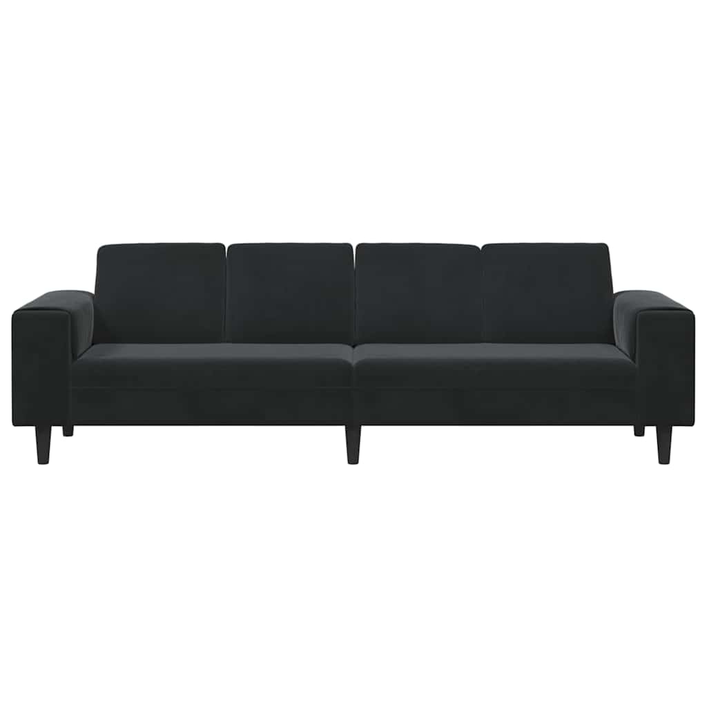 vidaXL Καναπές σαλονιού Μαύρο 250 x 77 x 76 εκ.