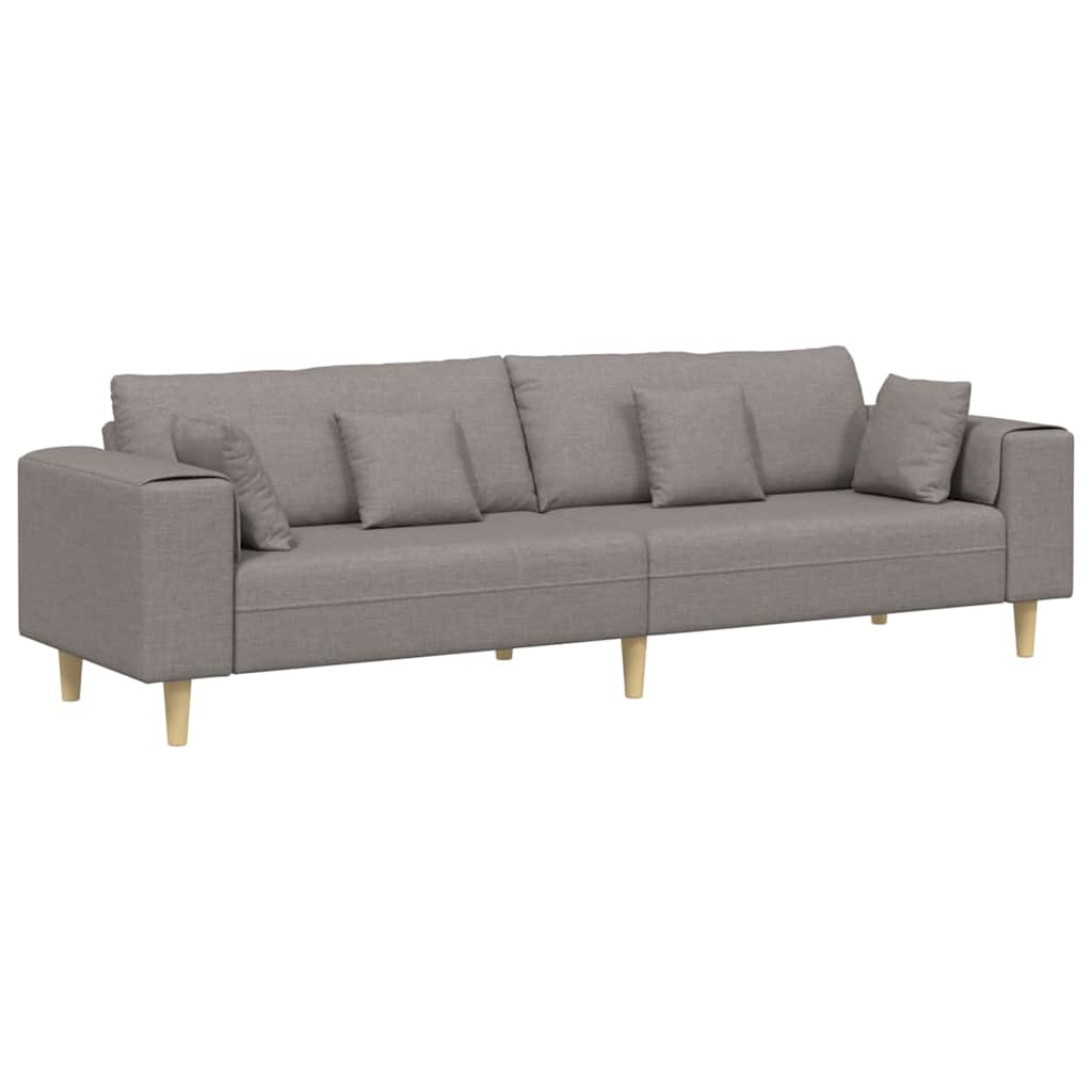 vidaXL Καναπές Taupe 250 x 77 x 76 εκ. ύφασμα