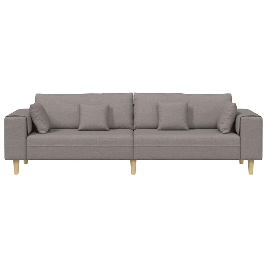 vidaXL Καναπές Taupe 250 x 77 x 76 εκ. ύφασμα