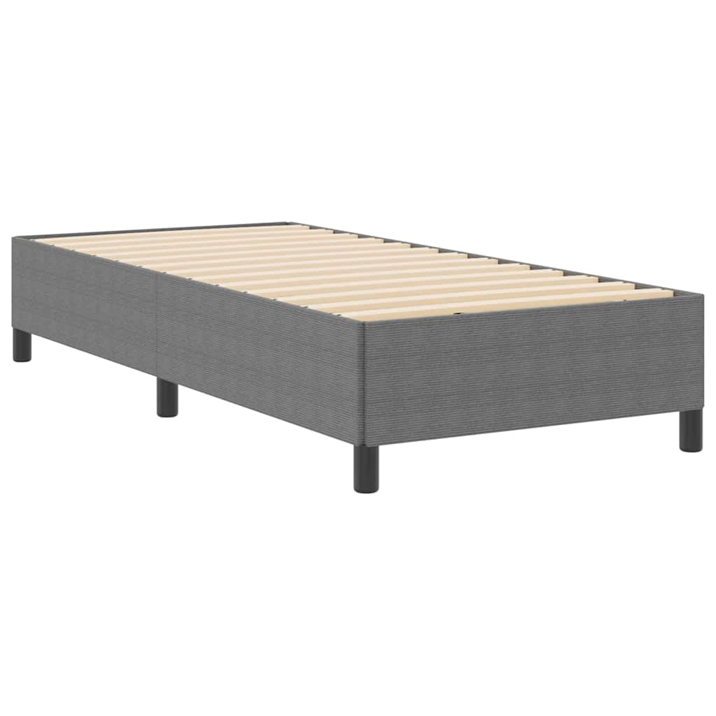 vidaXL Κρεβάτι με ελατήρια Ανοιχτό γκρι 80 x 200 cm