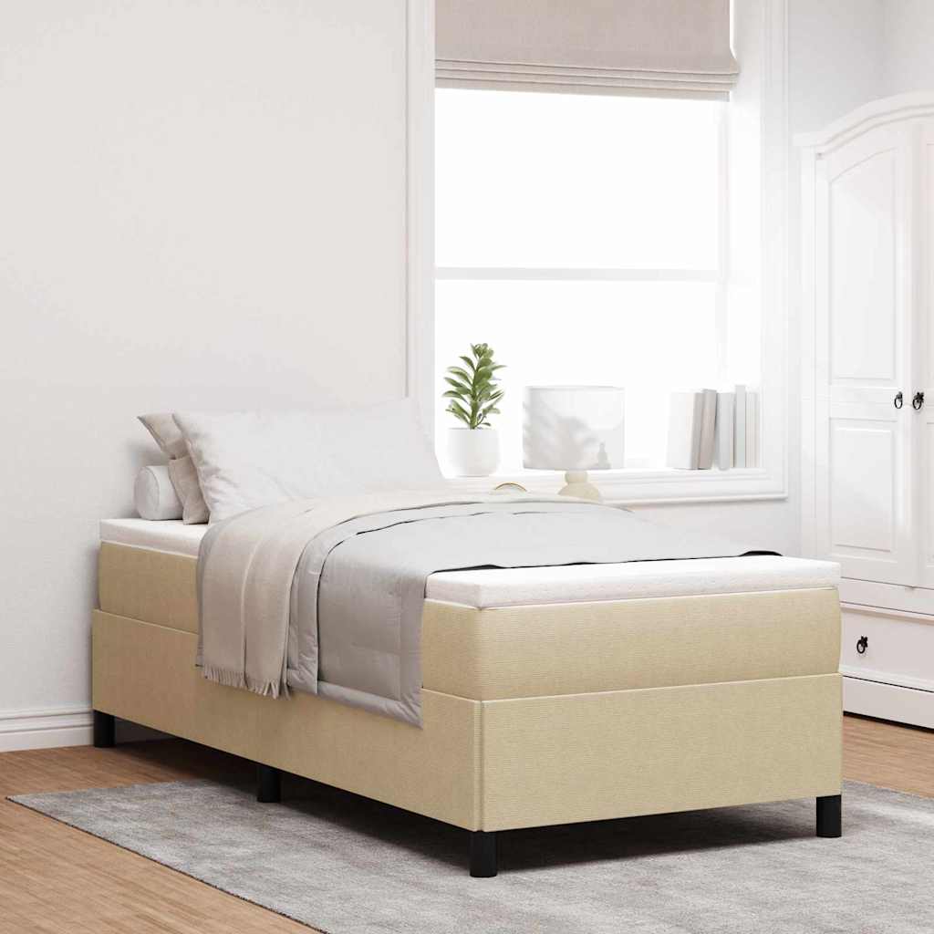 vidaXL Κρεβάτι με ελατήρια Γκρι Πράσινο 80 x 200 cm